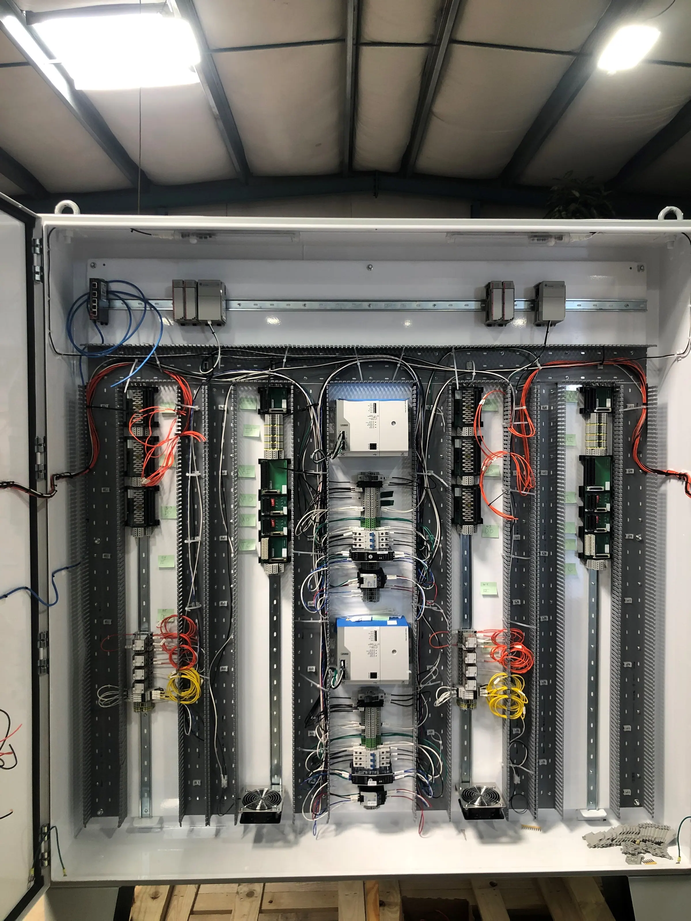 A control panel built in the Jimco panel shop
