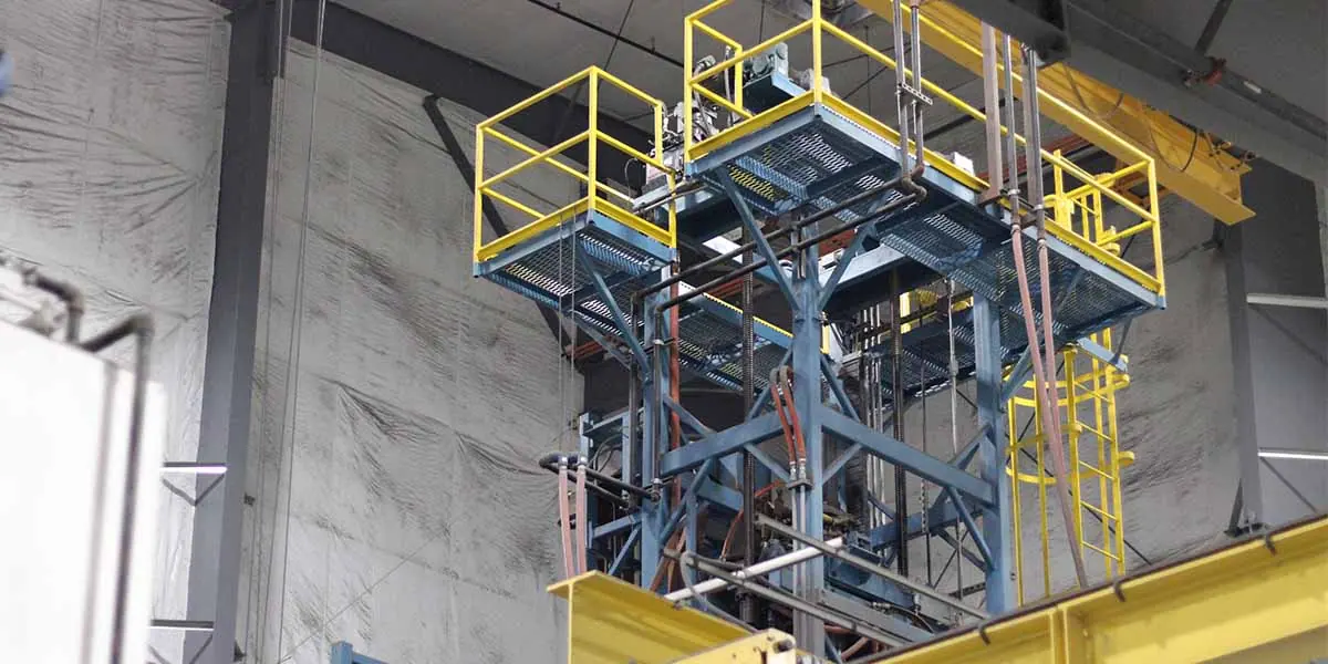 Selmet casting furnace platform, Albany